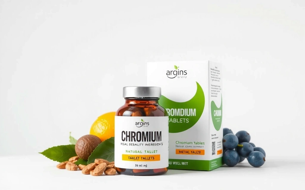 Chromium supplement tablets with metabolism support benefits
